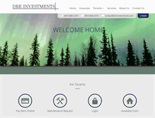 Tablet Screenshot of dreinvestments.com